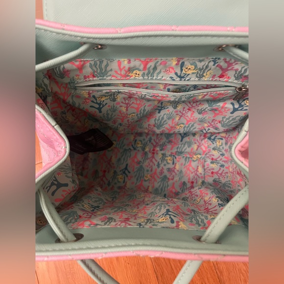 Loungefly Disney Little Mermaid Ombre Mini Backpack - Picture 8 of 12